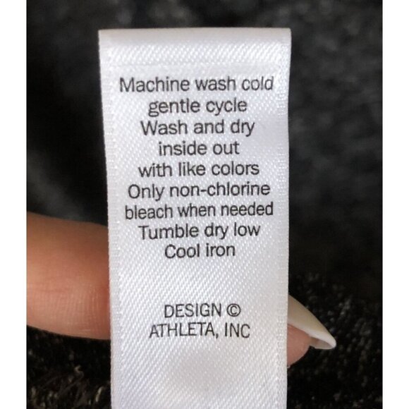 Athleta Ruched Waist Sheath Dress Womens M Dark Gray Heathered Soft Stretchy - Picture 5 of 8